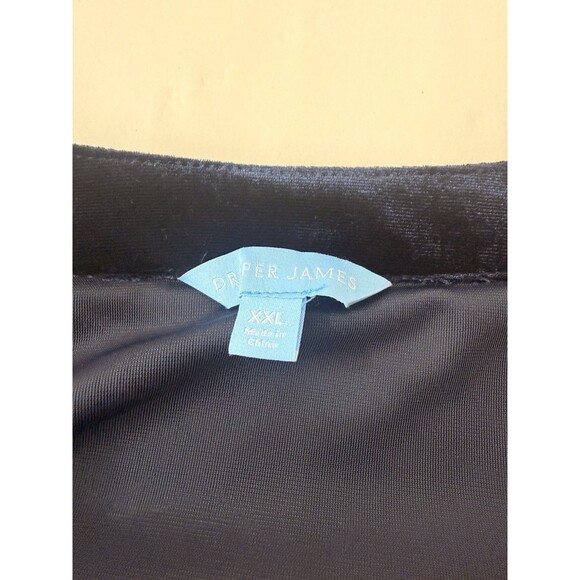 NEW Draper James Blue  Velvet Wrap Dress Size 2XL Long Sleeve W/Pockets - Picture 14 of 16